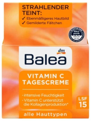 Kem Dưỡng Da Balea Vitamin C Giúp Da Trắng Sáng, Đều Màu, 50ml