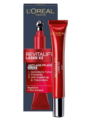 Kem Dưỡng Mắt Loreal Revitalift Laser X3 Augen, 15 ml