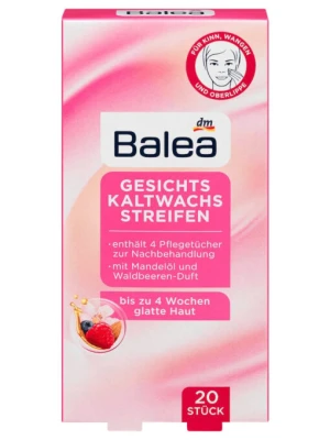 Miếng Dán Tẩy Lông Vùng Mặt Balea Dạng Sáp Lạnh, 20 Miếng