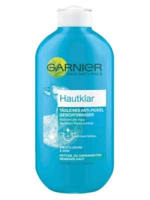 Nước Hoa Hồng Garnier Hautklar Cho Da Mụn, 200ml
