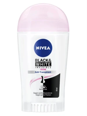 Sáp Khử Mùi Nivea Invisible Black & White Chống Ố Áo, 40ml