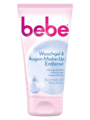 Sữa Rửa Mặt Bebe Waschgel & Augen Make Up Entferner, 150 ml