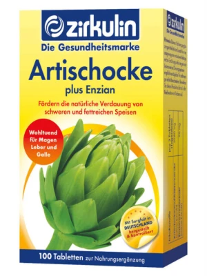 Thuốc Bổ Gan Zirkulin Artischocke Plus Enzian, 100 Viên