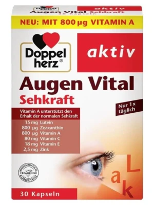 Thuốc Bổ Mắt Doppelherz Augen Vital Kapseln, 30 Viên