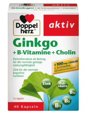 Thuốc Bổ Não Doppelherz Aktiv Ginkgo, 40 Viên
