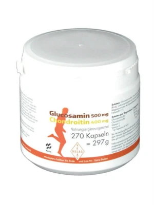 Thuốc Bổ Xương Khớp Glucosamin 500 mg Chondroitin 400 mg, hộp 270 viên
