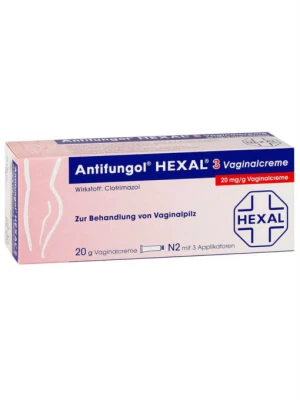 Thuốc Đặt Phụ Khoa Antifungol Hexal 3 Vaginalcreme 20mg/g, 20g