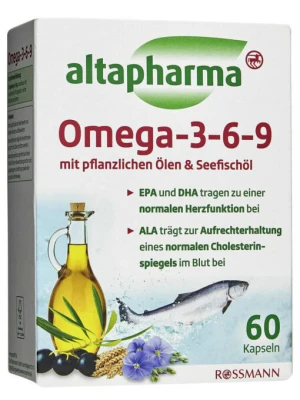 Viên Nang Dầu Cá Altapharma Omega 3 6 9, 60 Viên