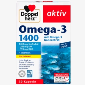 Viên nang dầu cá Doppelherz Omega-3 1400mg, 30 viên
