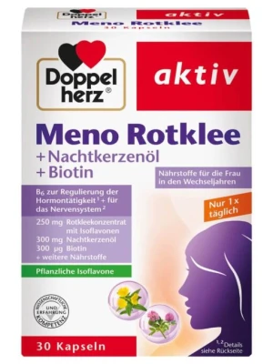 Viên Uống Doppelherz Aktiv Meno Rotklee Cho Thời Kì Mãn Kinh, 30 Viên