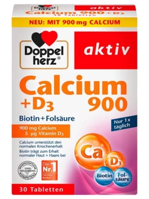 Viên Uống Doppelherz Calcium D3 900, 30 viên