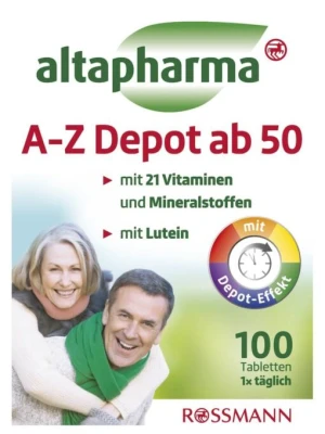 Vitamin Tổng Hợp Altapharma A Z Depot Ab Cho Người Trên 50 Tuổi, 100 Viên