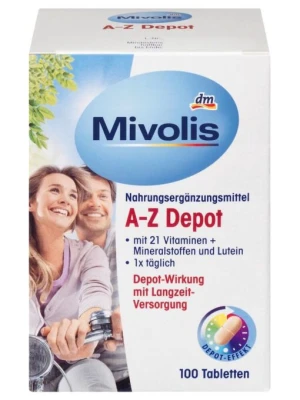 Vitamin Tổng Hợp Mivolis A Z Depot Cho Người Dưới 50 Tuổi, 100 Viên