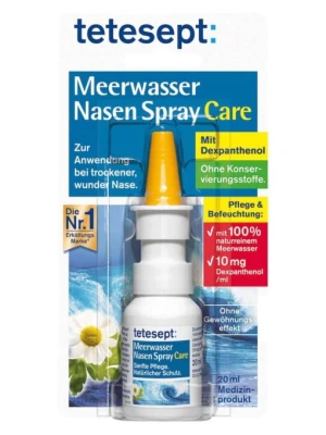 Xịt Mũi Muối Biển Tetesept Meerwasser Nasen Spray Care, 20 ml