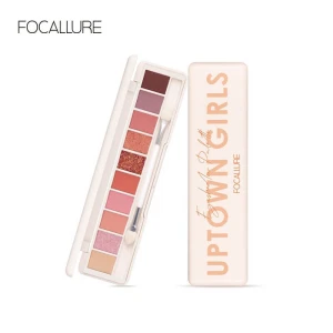 Bảng phấn mắt Focallure 10 màu kèm cọ và gương hai đầu