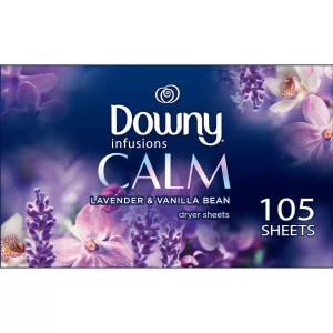 Giấy thơm sấy làm mềm vải hương hoa oải hương Downy Infusions 105 tờ Mỹ