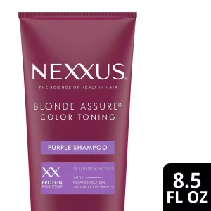 Mỹ Dầu gội tím cân bằng màu cho tóc tẩy trắng, bạch kim hoặc bạc Nexxus Blonde Assure Purple 251 mL