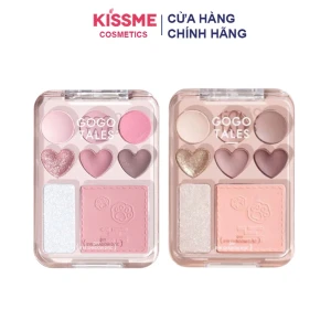 Bảng mắt má nội địa trung Gogo Tales Stick Sweet Heart Powder Blusher Eyeshadow Palette