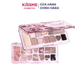 Bảng Phấn Mắt VEECCI 11 Ô Ballet Nơ Lụa Hồng Đen