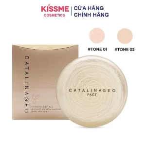 Phấn Phủ Dạng Nén Siêu Mịn Mỏng Nhẹ Geo Vàng Lamy Catalina Geo Golden Pact