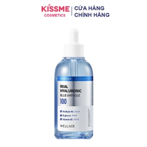 Serum Cấp Nước, Phục Hồi Da Wellage Real Hyaluronic Blue Ampoule 100