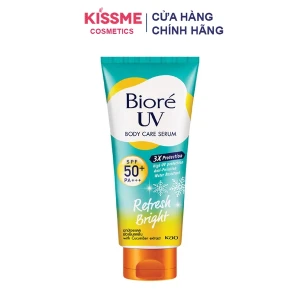 Serum Chống Nắng Dưỡng Thể Bioré Sáng Mịn Mát Lạnh UV Anti-Pollution Body Care Serum Refresh Bright SPF 50