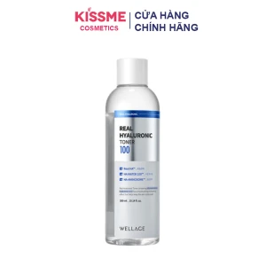 Toner dưỡng ẩm Wellage Real Hyaluronic 100 cấp ẩm 200ml