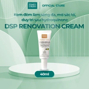 Kem Đêm Làm Sáng Da, Mờ Sắc Tố, Duy Trì Sau Hydroquinone - MartiDerm Pigment Zero DSP Renovation Cream