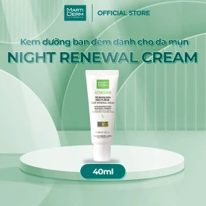 Kem Dưỡng Tái Tạo Ban Đêm Cho Da Dầu Mụn - MartiDerm Acniover Night Renewal Cream (40ml)