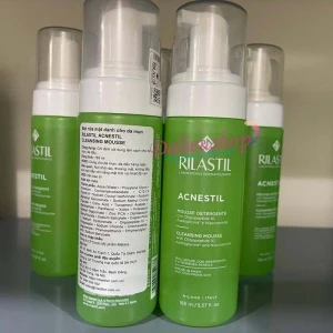 Bọt Rửa Mặt Dành Cho Da Dầu Mụn Rilastil Acnestil Cleansing Mousse 165ml Chính Hãng - Da Liễu Shop