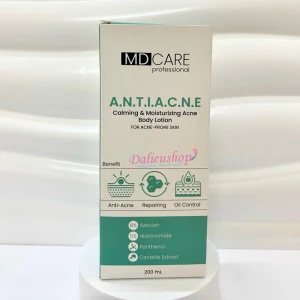 Sữa Dưỡng Thể Dành Cho Da Mụn MD CARE A.N.T.I.A.C.N.E Calming & Moisturizing Acne Body Lotion 200ml