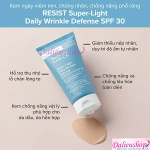 SUPER LIGHT DAILY WRINKLE DEFENSE SPF 30 CỦA PAULA’S CHOICE- KEM DƯỠNG CHỐNG NẮNG CHO DA DẦU - Da Liễu Shop