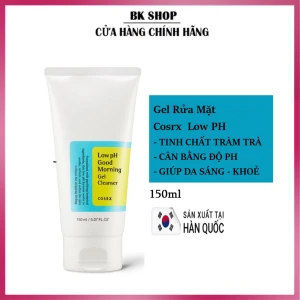 Hàn Quốc Gel rửa mặt Cosrx Low PH Good Morning Gel Cleanser 150ml Dạng Gel Tinh Chất Tràm Trà