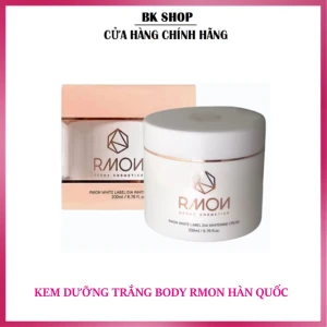 Kèm Bill - Hàn Quốc Kem dưỡng trắng da body Rmon White Label Dia Whitening Cream 200ml, da sáng đều màu trắng hồng