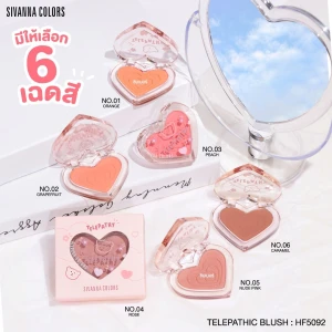 Thái Lan Phấn Má Hồng Bền Màu Sivanna Colors Telepathic Blush HF5092 - Mẫu Mới