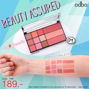 Thái Lan Set Phấn Mắt Má Hồng Odbo Beauty Assured OD1029