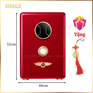 Két sắt AifeiBao HK-A1D-50ALS màu đỏ thông minh kết nối điện thoại