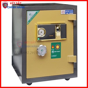 Két sắt chống cháy màu vàng Việt Nhật VN50VT vân tay