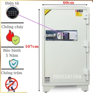 Két sắt cỡ lớn Hàn Quốc trusafe E270 khóa điện tử màu trắng