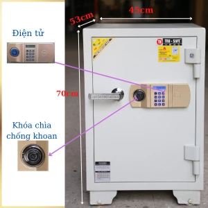 Két sắt Điện tử Hàn Quốc màu trắng trusafe TH140DT