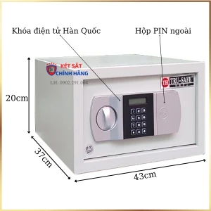 Két Sắt Khách Sạn Trusafe KKS38T màu trắng