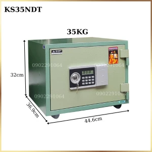 Két sắt mini Hòa Phát The One KS35N điện tử chống cháy