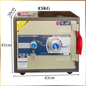 Két sắt mini khóa cơ đổi mã Trusafe HQ63DM