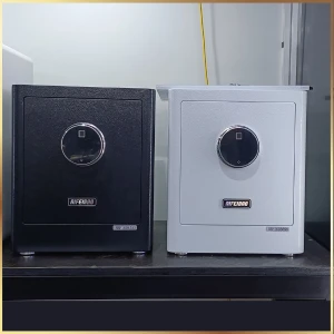 Két sắt mini vân tay điện tử AIFEIBAO HK-MD-35AG màu đen, trắng