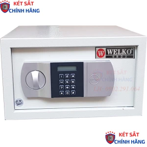 Két sắt mini welko ks42 màu trắng khách sạn cao cấp