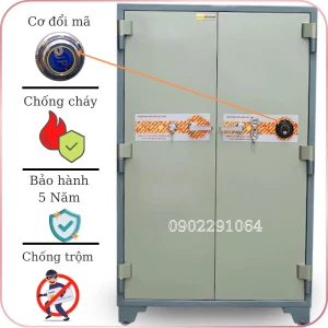 Két Sắt Ngân Hàng cao cấp BMEC K550 NHA1 2 cánh khóa cơ đổi mã