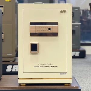 Két sắt nhập khẩu AFB HK-A1D-60HM vân tay điện tử màu trắng