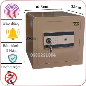 Két sắt nhập khẩu bofa 35DY vân tay điện tử thép đúc nguyên tấm