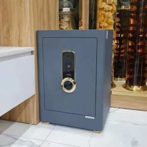 Két sắt nhập khẩu vân tay Aifeibao HK-MD-55AS màu đen, xanh