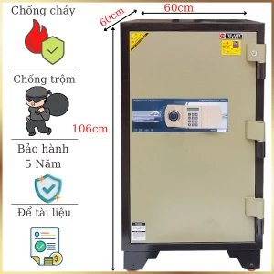 Két sắt to Hàn Quốc Trusafe E266 khóa điện tử chống cháy có báo động